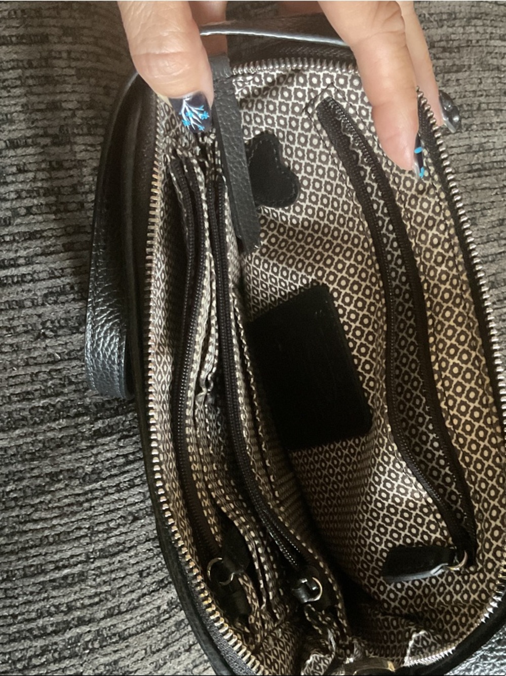 Brighton Straw Crossbody Bag with Black Trim - Picture 5 of 7